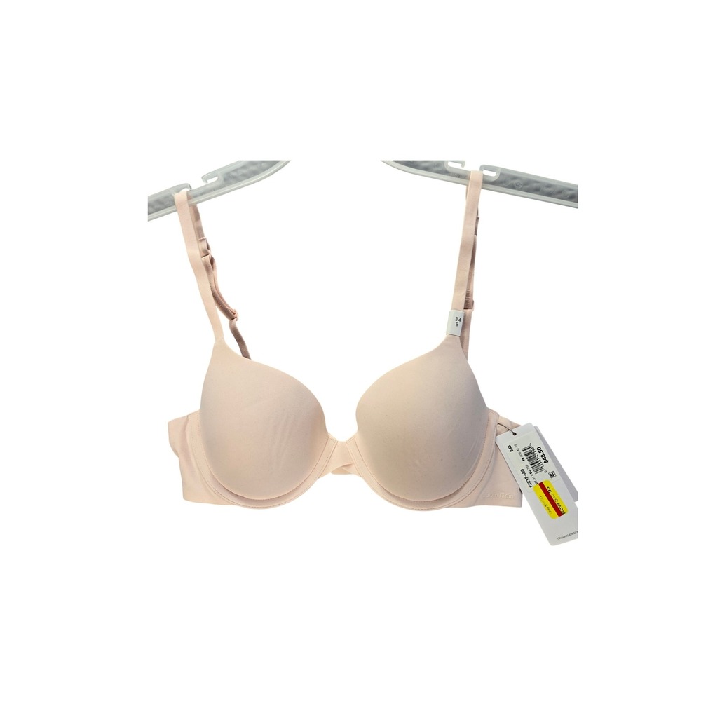 Calvin Klein Perfectly Fit Lightly Lined Memory Foam Bra Nude Pink 34B NWT